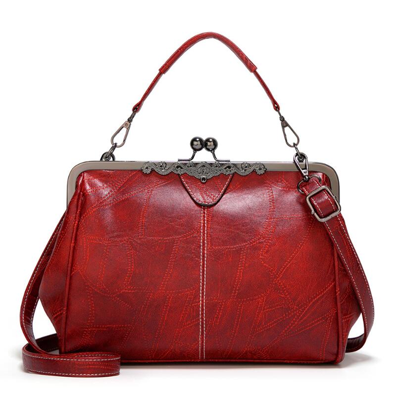 Vintage blødt læder crossbody tasker til kvinder mærke skulder messenger tasker dame rejsepunge og håndtasker cross body taske