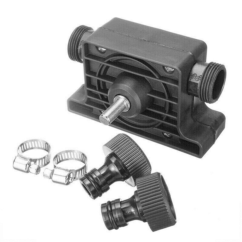 Electric Drill Pump Self Priming Transfer Pumps Oil Fluid Water Pump Portable 8mm Round Shank Heavy Duty Self-Priming Hand