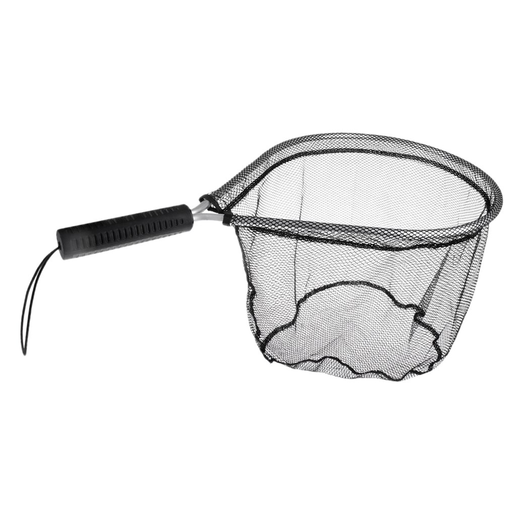 Aluminum Alloy Fly Fishing Landing Net Mesh Trout Fish Trap Lightweight