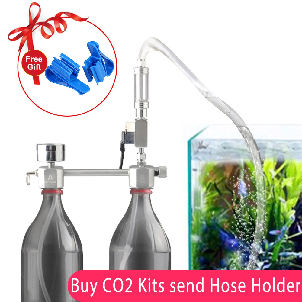 Aquarium DIY CO2 Generator Systeem Kit CO2 Generator Magneetventiel Bubble Counter & Check Kooldioxide voor Aquarium Planten