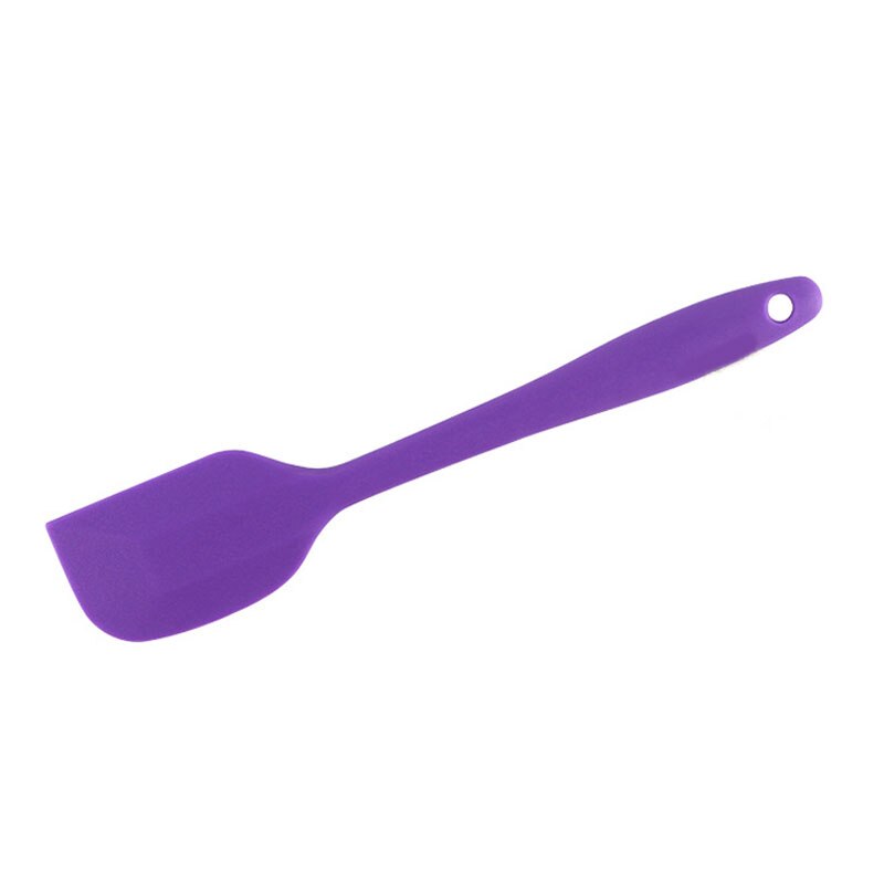 Classic Multicolor Food Grade Non Stick Butter Silicone Spatula Set Cookie Pastry Scraper Cake Baking Spatula Silicone Spatula: Purple