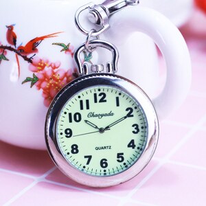 Montre de poche numérique à quartz pour hommes et femmes, grand format, idée pour les pères et les mères, pour les étudiants, pour le test, étanche, porte-clés électronique, horloge: Luminous-Keychain