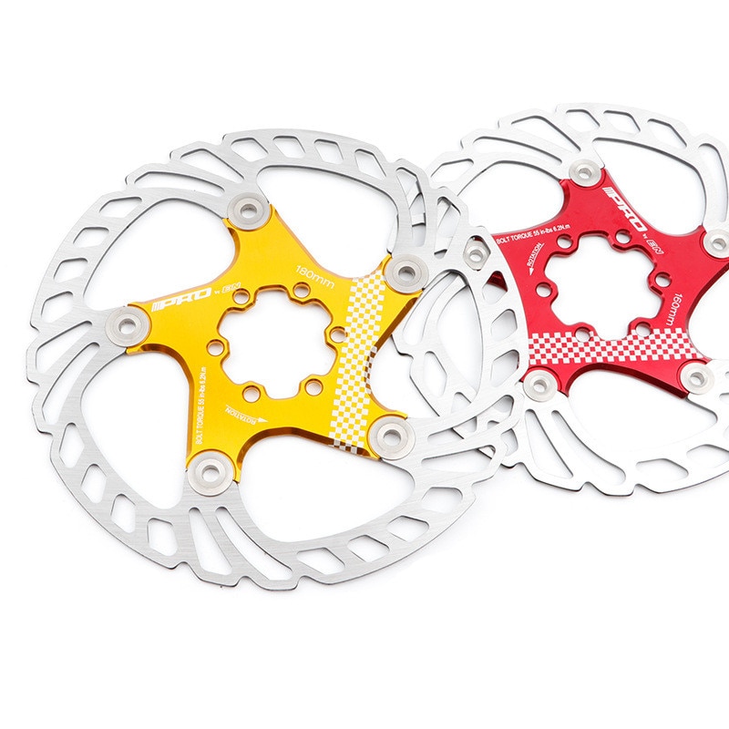 IIIPRO Bicycle 140 160 180 203mm disc brake rotor floating thickening anodized quick cooling ultra-light disc