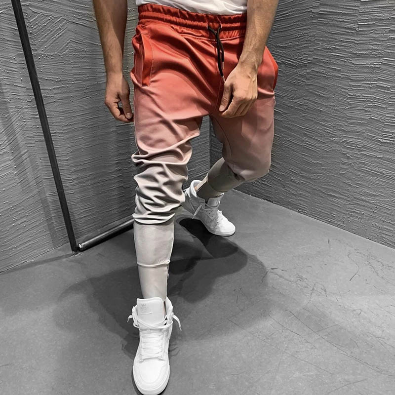 Neue Farbverlauf Herbst Turnhallen Männer Jogger Jogginghose männer Jogger Hosen sportlich Kleidung sterben Bodybuilding Hosen