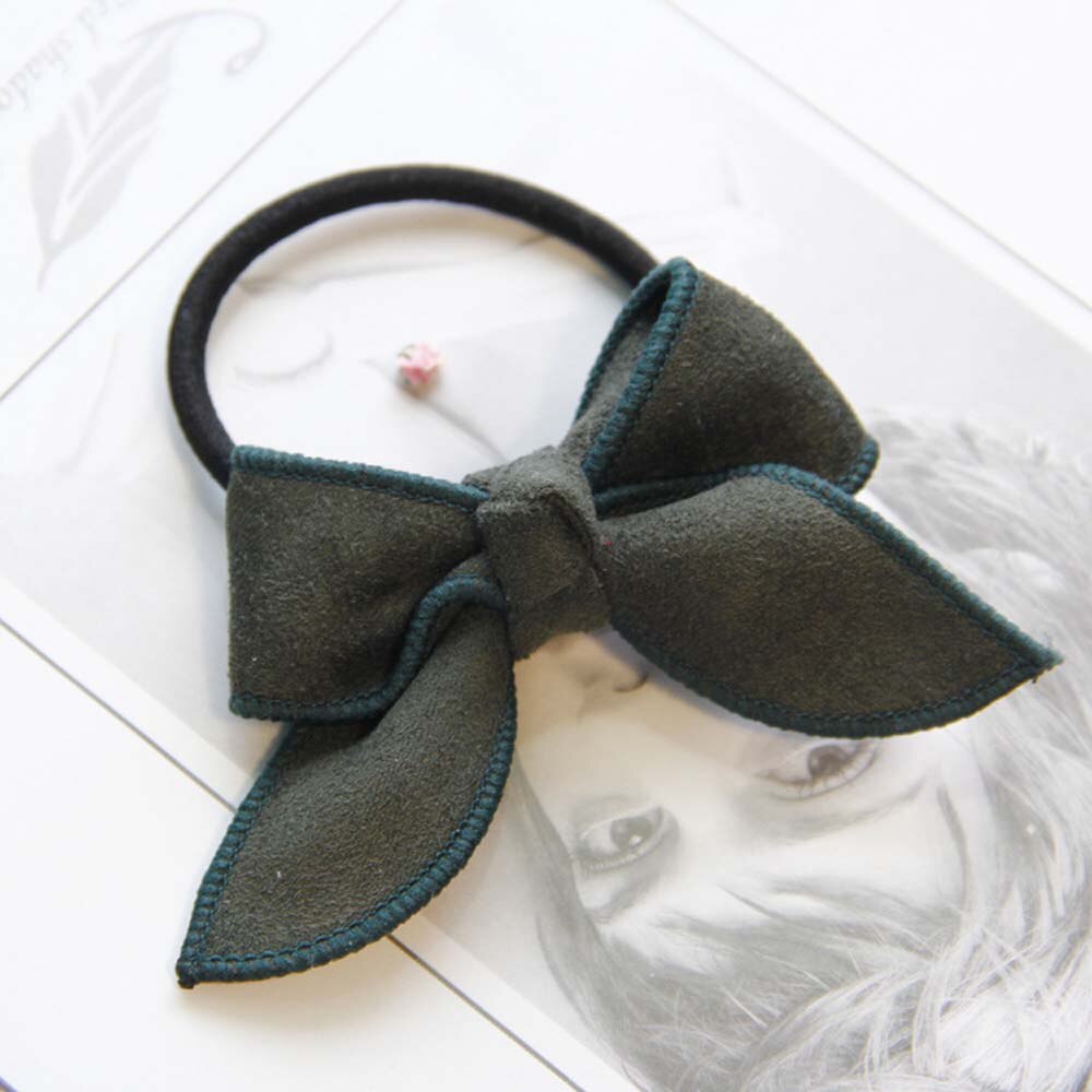 1pc meninas bonito arcos scrunchy crianças bandas de cabelo goma laço de cabelo corda elástica faixas de cabelo para meninas presente acessórios de cabelo