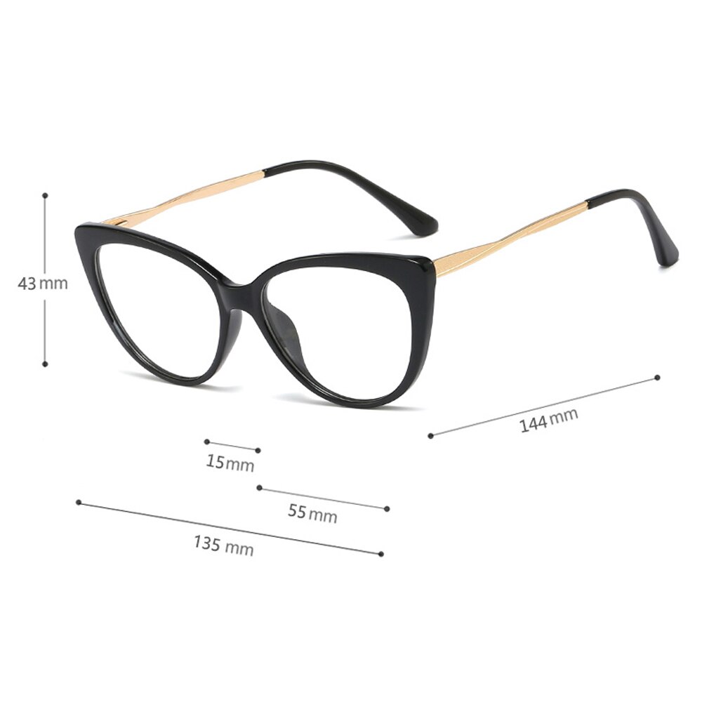 Peekaboo red leopard retro cat eye glasses frames for women half metal ladies optical glasses transparent accessories