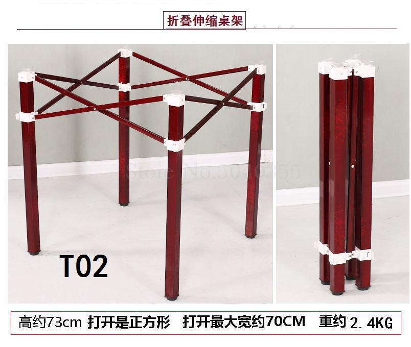 Bureau frame rvs mahjong tafel been beugel vouwen frame verstelbare krimpen tafel voet snelle tafel voet smeedijzeren: VIP 18