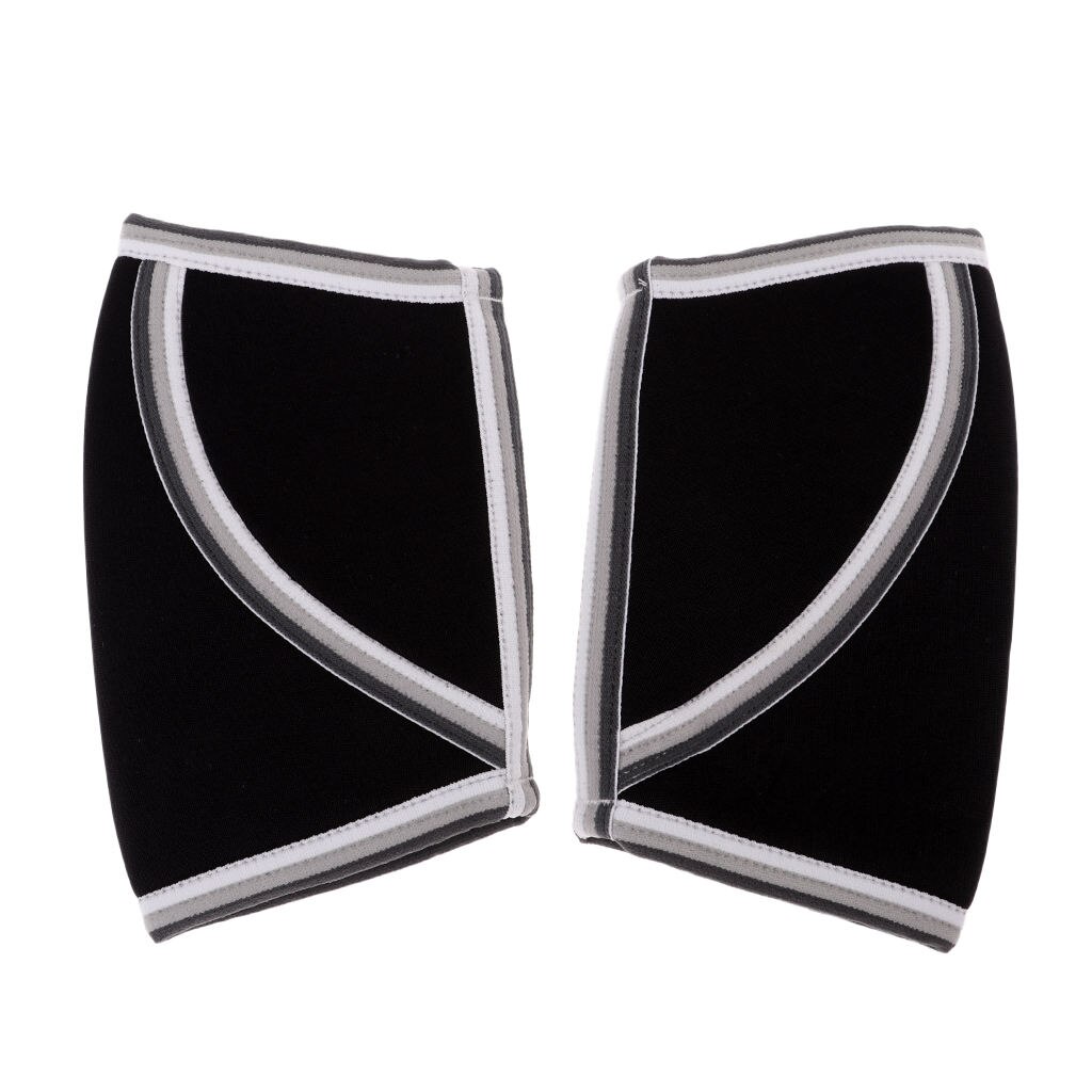 Coderas de neopreno de 5MM para hombre y mujer, protectores para levantamiento de pesas, baloncesto, tenis, S-XXL de Fitness, 1 par