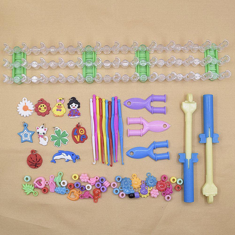 DIY Hand Gemaakt Rainbow Elastiekjes Twist Weefgetouw Set Rubber Loom Bands Kits Vriendschap Armband Maker Maken Kit Voor Kids in Voorraad