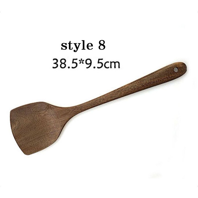 1pc Non-stick Wood Spatula Shovel Spoon Kitchen Accessories Non-Stick Cookware Cooking Utensils Tools Household Kitchen Cookware: style 8