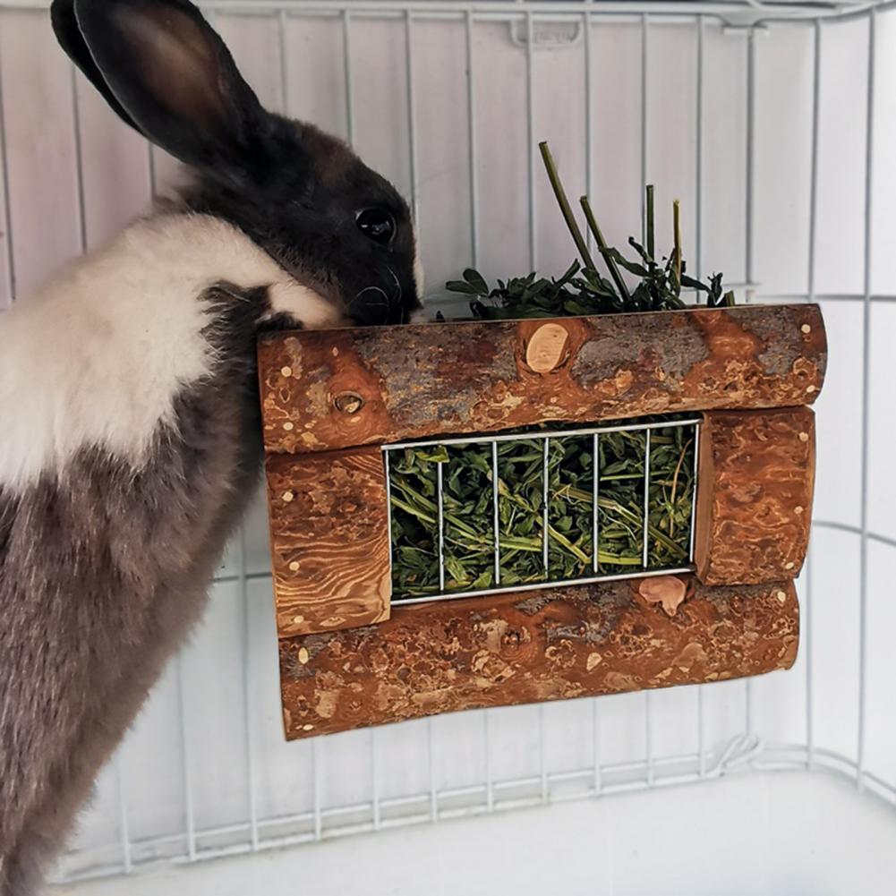 Tragen Beständig Holz Alle-Zweck Hase Guinea Schwein Heu Zubringer für Wald
