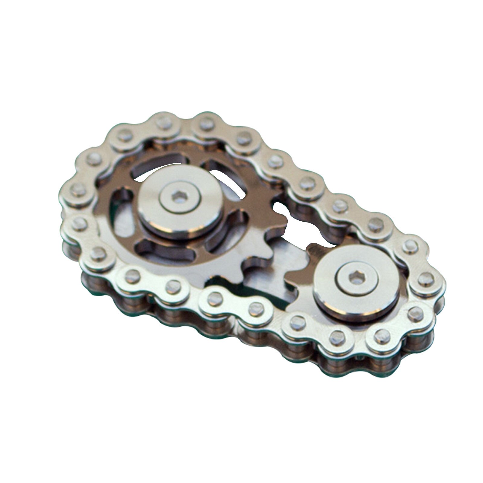 Vingertop Speelgoed Gyro Tandwiel Vliegwiel Vingertop Fidget Spinner Metalen Speelgoed Gear Chain Roadbike Spinner Kids Jaar: A