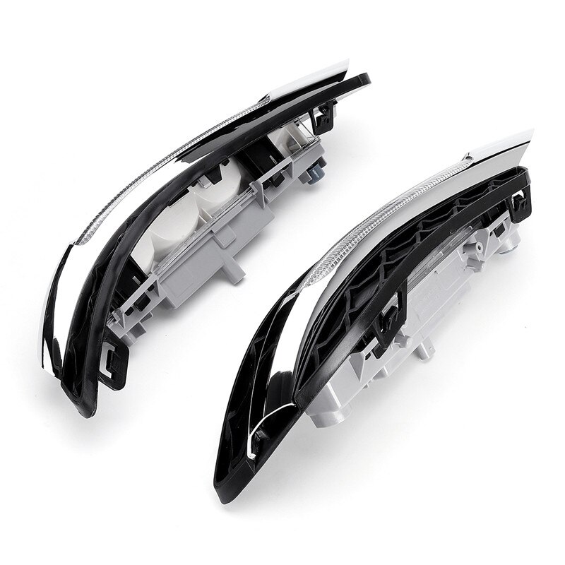 1 pari led drl branco luz de circulação diurna âmbar turn signal luzes de nevoeiro para mercedes-benz c-class w204 2011 2012 2013