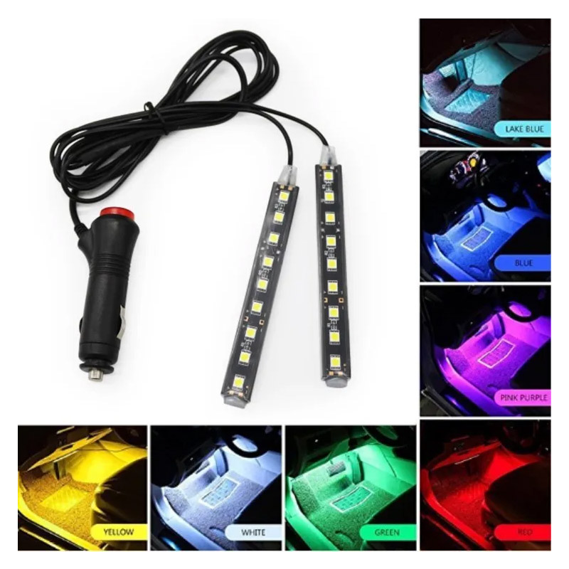 Auto Umgebungs licht Hintergrund beleuchtung Umgebungs stimmung Fuß licht LED-Streifen Auto Atmosphäbetreffend Beleuchtung LED Innen Auto Dekoration Zubehör
