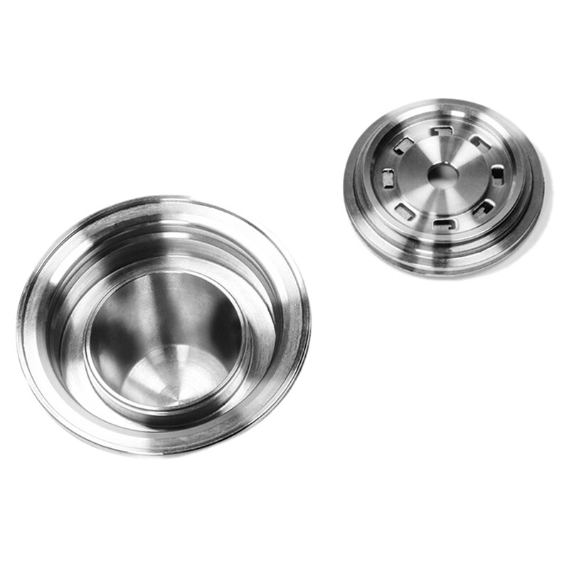 Adaptateur pour Nespresso Vertuoline Capsule de café réutilisable acier inoxydable transfert de matériau pour filtre Nespresso: Default Title
