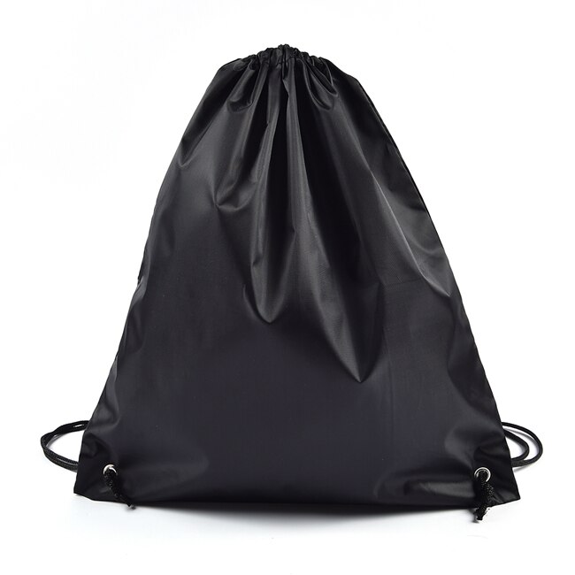 Portable Oxford sac de sport cordon sac ceinture équitation sac à dos salle de sport cordon chaussures sac vêtements sacs à dos étanche: black