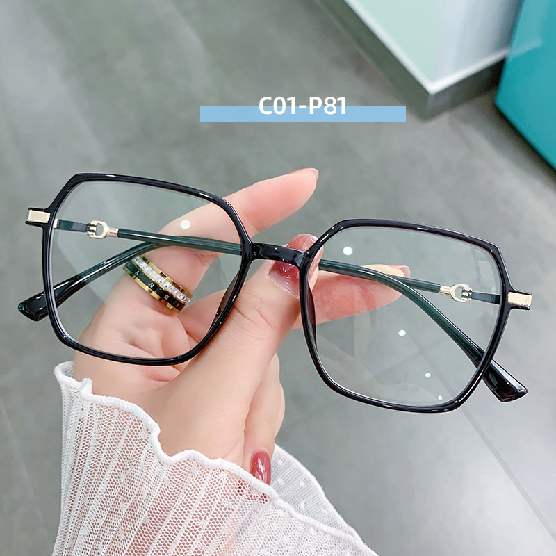 Prescription Eyeglasses Frame Women Eyeglasses Full Rim Flexible TR-90 Glasses Frame Optical Eyewear Female Spec: black