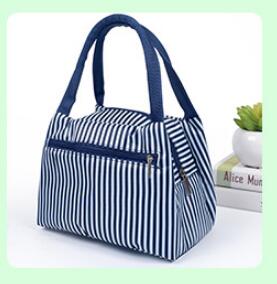 Verse Isolatie Koude Balen Thermische Oxford Lunch Tas Waterdichte Handige Leisure Tas Leuke Flamingo Cuctas Tote 1Pc: Stripe