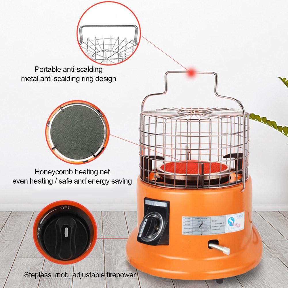 2800pa Portable Gas Heater Up To 3.7kw Camping Stove Tent Gas Heater Pulse Ignition Outdoor Gas Heating Fishing Hiking Supplies