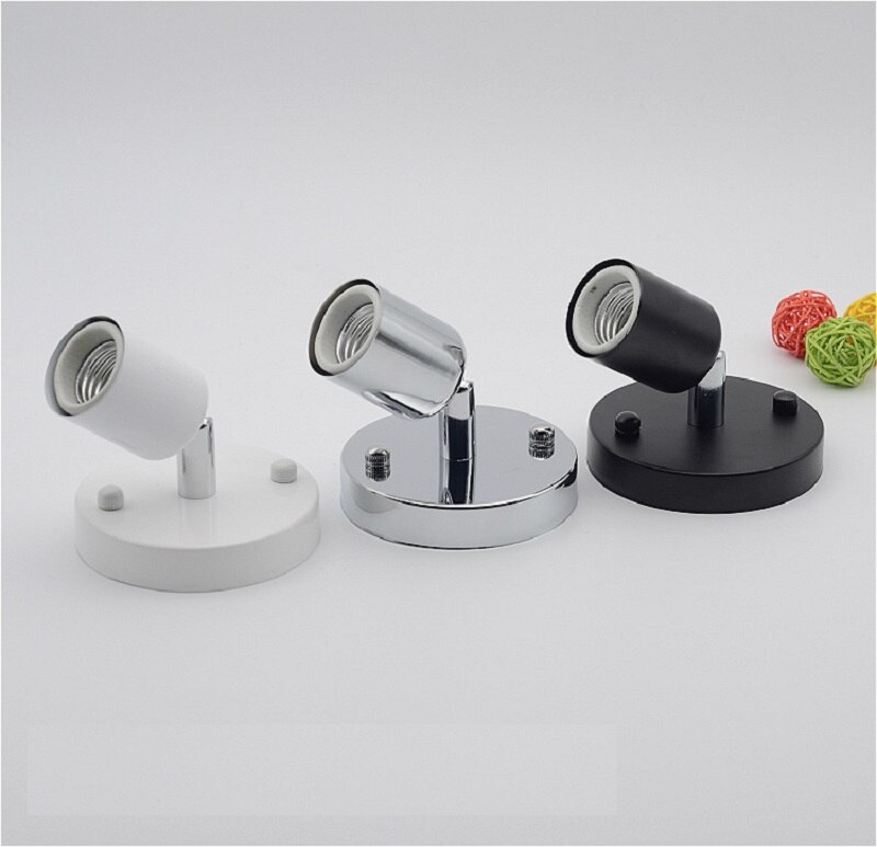 Adjustment ceramic E27 base surface mounted screw E27 lamp holder for ceiling lamp downlight