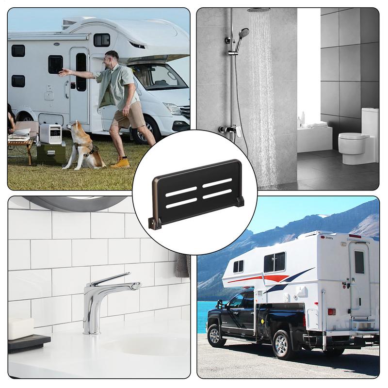 RV faltbares Regal, platzsparendes Duschregal, Organizer, Aluminium-Wandregal, einfach zu installierendes Autozubehör ﻿