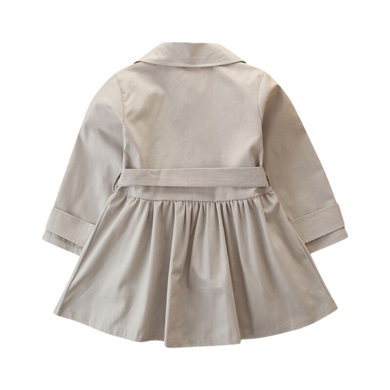 Mädchen Windbreaker Jacke Mäntel Langarm Rüschen trimmen Mantel