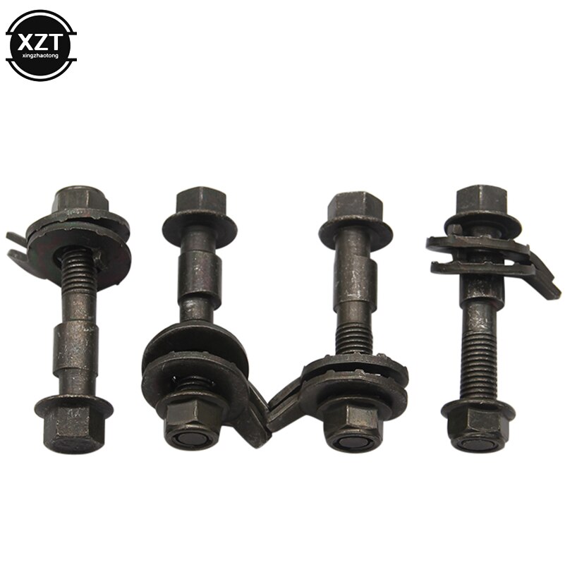 Juego de ajuste de alineación de ruedas Camber, Kit de tornillos con tuerca, herramientas de reparación de automóviles excéntricas, tornillo de ajuste, 13mm, 14mm, 15mm, 16mm, 17mm, 4 unids/lote