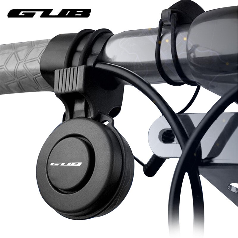 Gub 120db elektrische fietshoorn met draadbediening, 3 soorten geluiden, micro-usb oplaadbare elektrische fietsbel, fietshoornring
