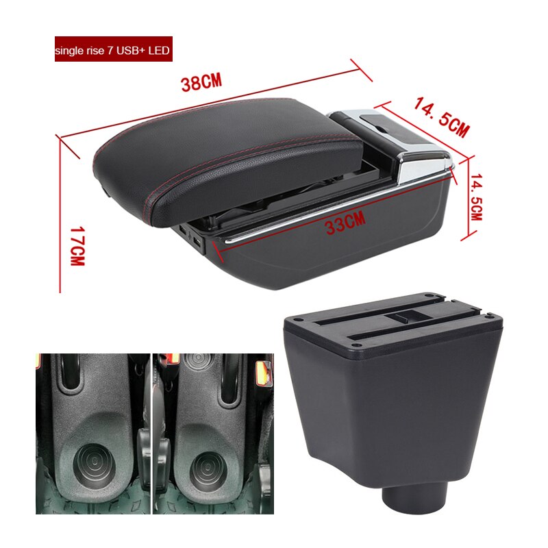 Armrest Box For Renault Clio Clio 4 Clio 2 Armrest Car Central Storage Container