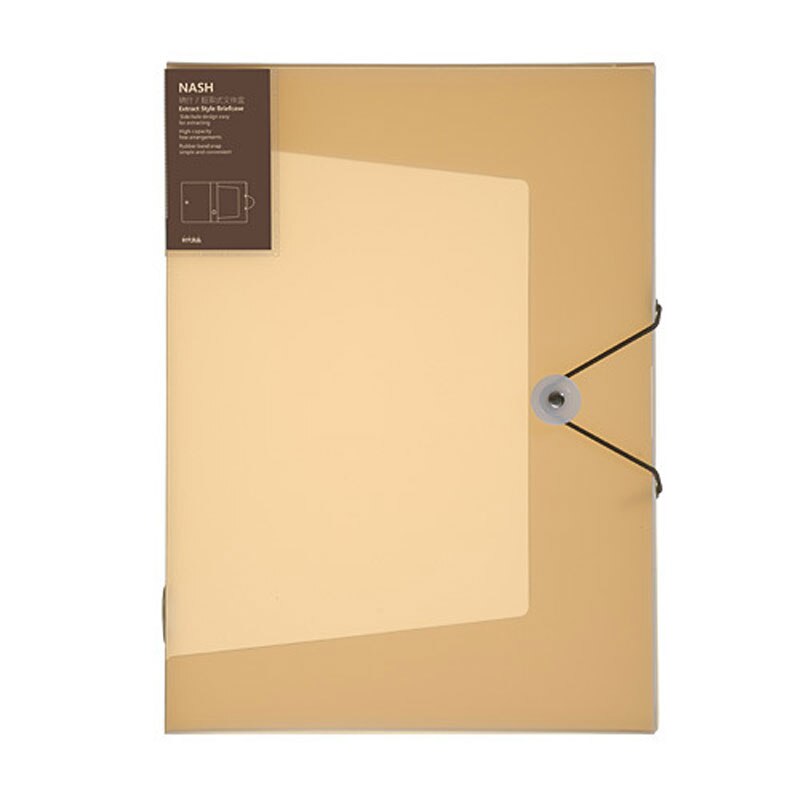 Office Supplies Multi-function File Box Folder Document Data Storage Box Report Folder For Office School: beige