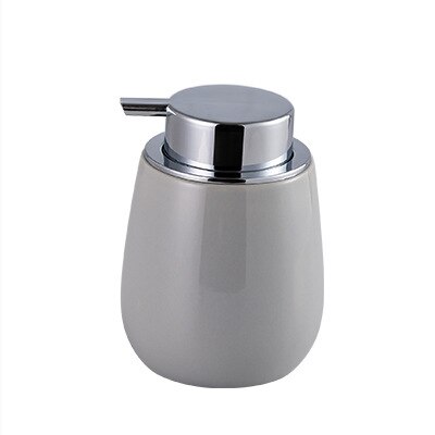 Keramische Lotion Fles, Druk Fles, Make-Up Handdesinfecterend Fles, Druk Fles, Shampoo, bad En Badkamer Set: Bright gray