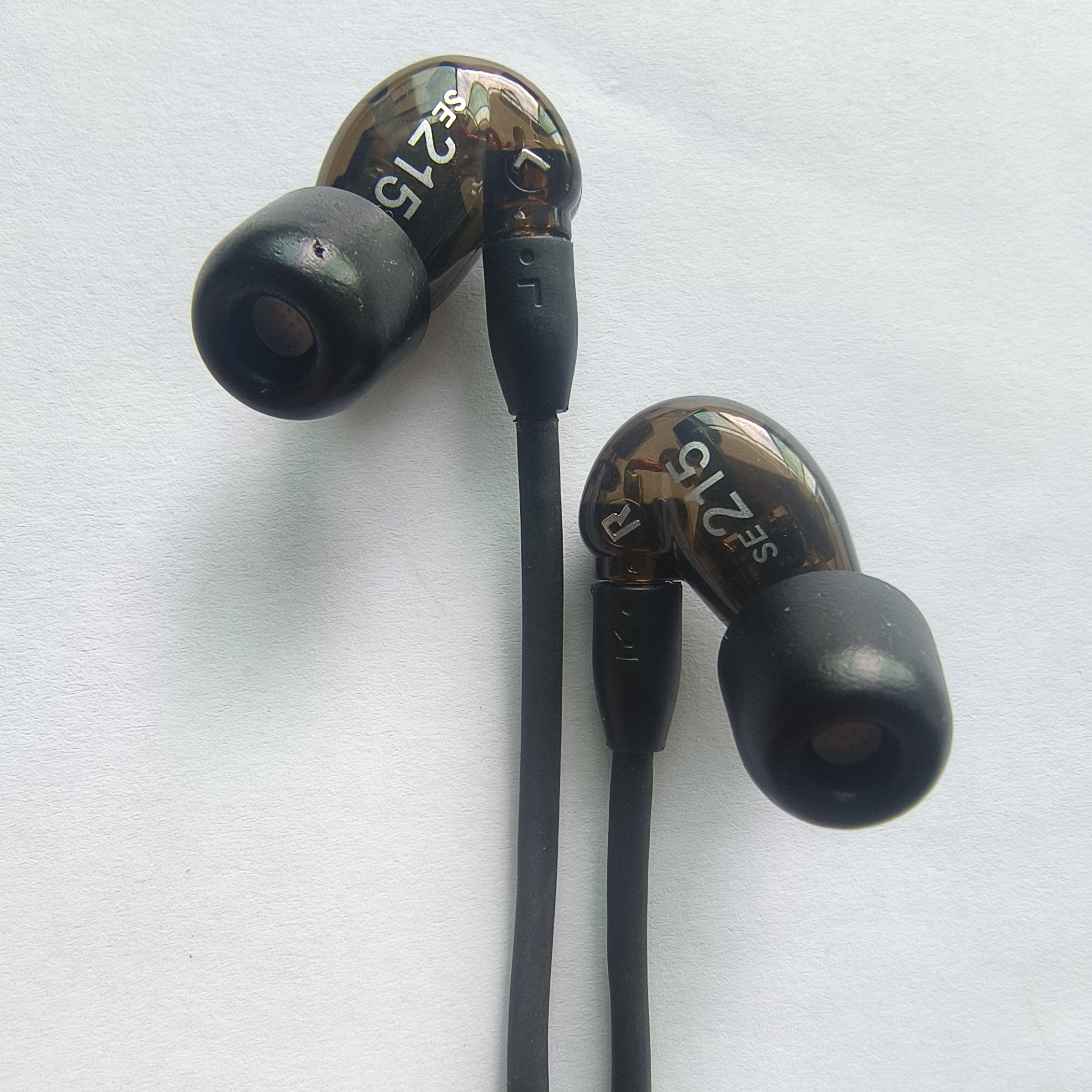 SE215 écouteurs Hi-fi stéréo suppression du bruit 3.5MM se 215 détachable filaire dans l'oreille écouteurs casque avec boîte VS SE535