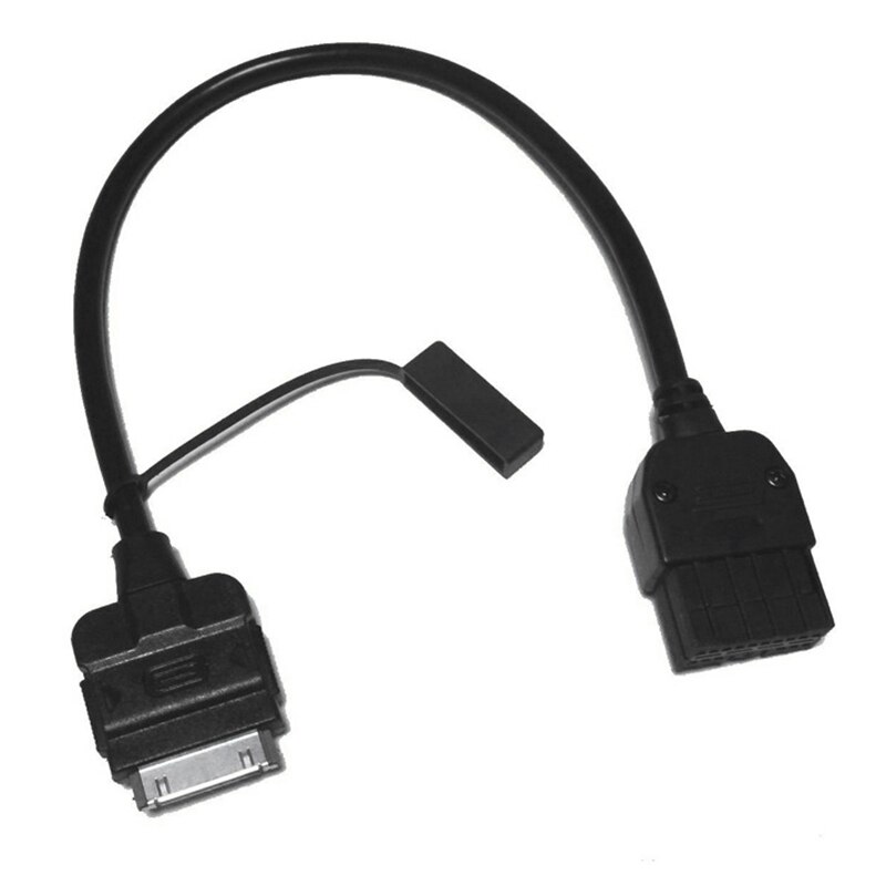 puerto de Cable de interfaz de entrada auxiliar negro apto para Infiniti Nissan Ipod 284H2-Zt50A