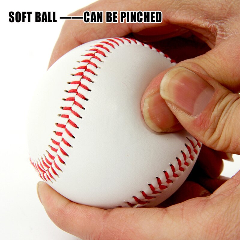 Baseball Geen. 9 Softbal Hardball Training Handgemaakte Ballen Fitness Producten Wit Veiligheid Kid Baseballs Mannen Praktijk Team Game: Soft baseball