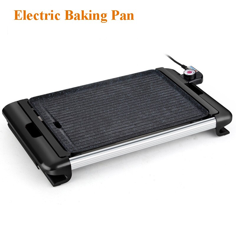 Household Multi-function Barbecue Machine Korean Dish Flat Pan Indoor Smoke-free Grill Electric Baking Pan DL-8015