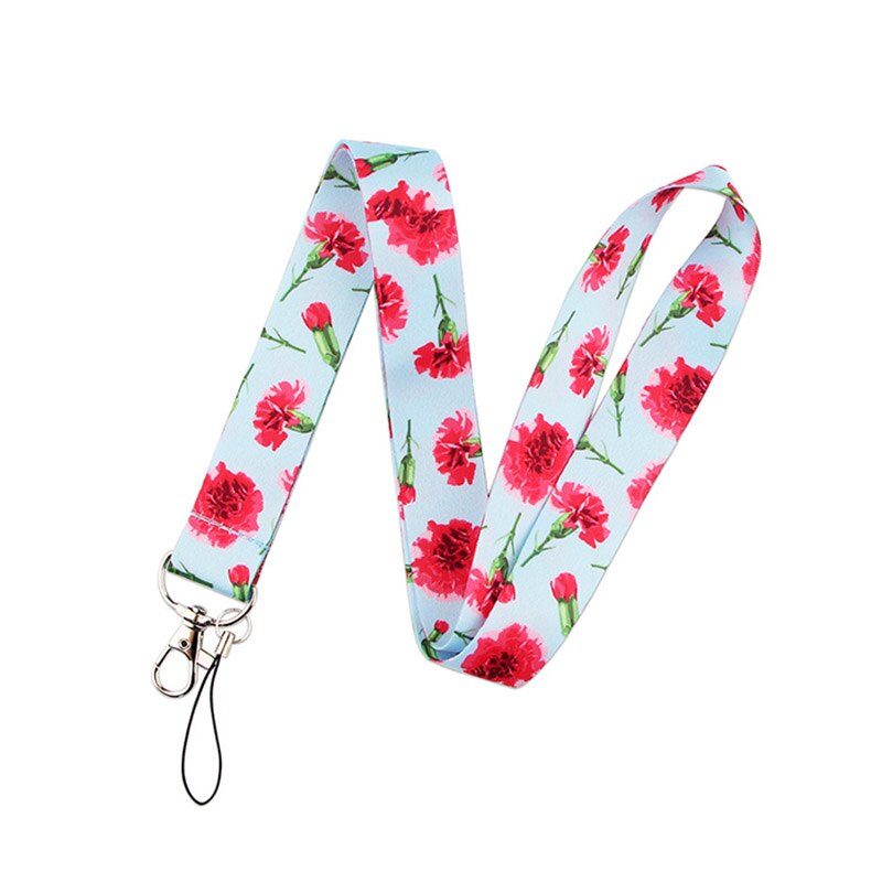 SchöNe Tulpe & Lavendel praktisch Gurt Halfter Schlüssel Gepard Abzeichen Kamera USB Halfter Hängen Hals Seil Schlüsselband mit Schlüsselring: 3