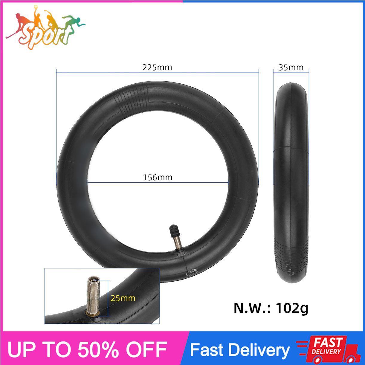 10x2.125 Scooter Inner Outer Tubes For Size 9 Scooters,F20,F30,for F40 Tires For Xiaomi 4 Lite (2nd Gen) Inner Outer Tubes