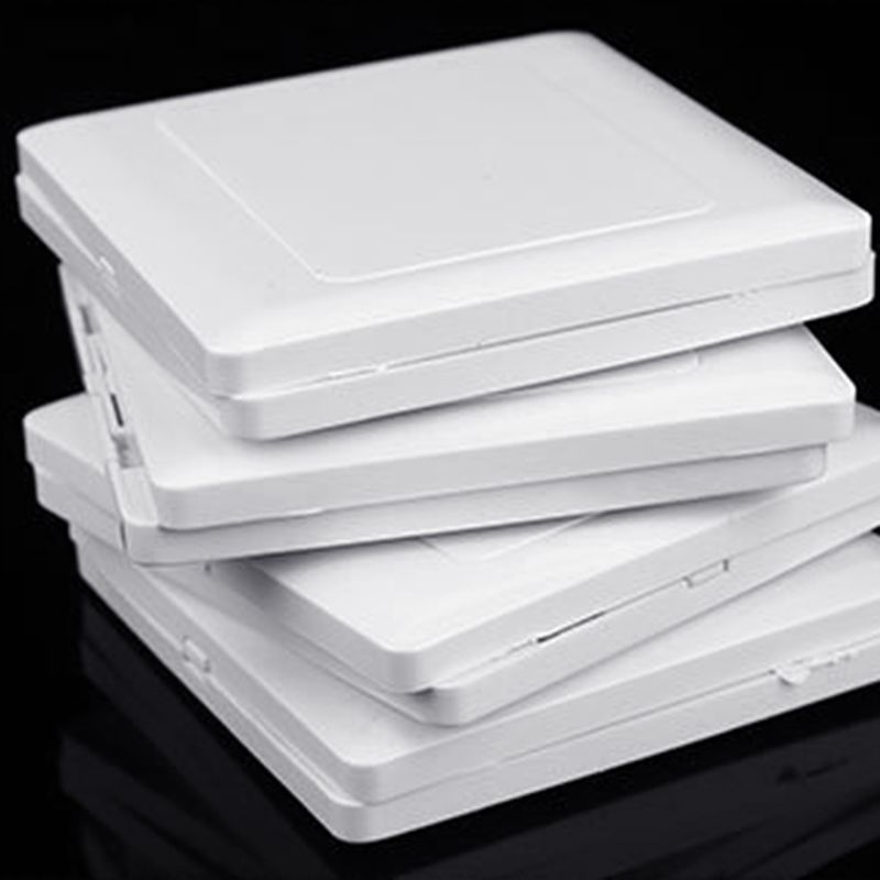 Electric Wall Switch Socket Blank Cover Panel Whiteboard ABS Outlet Plate Bezel Tool 86x86mm G8TB