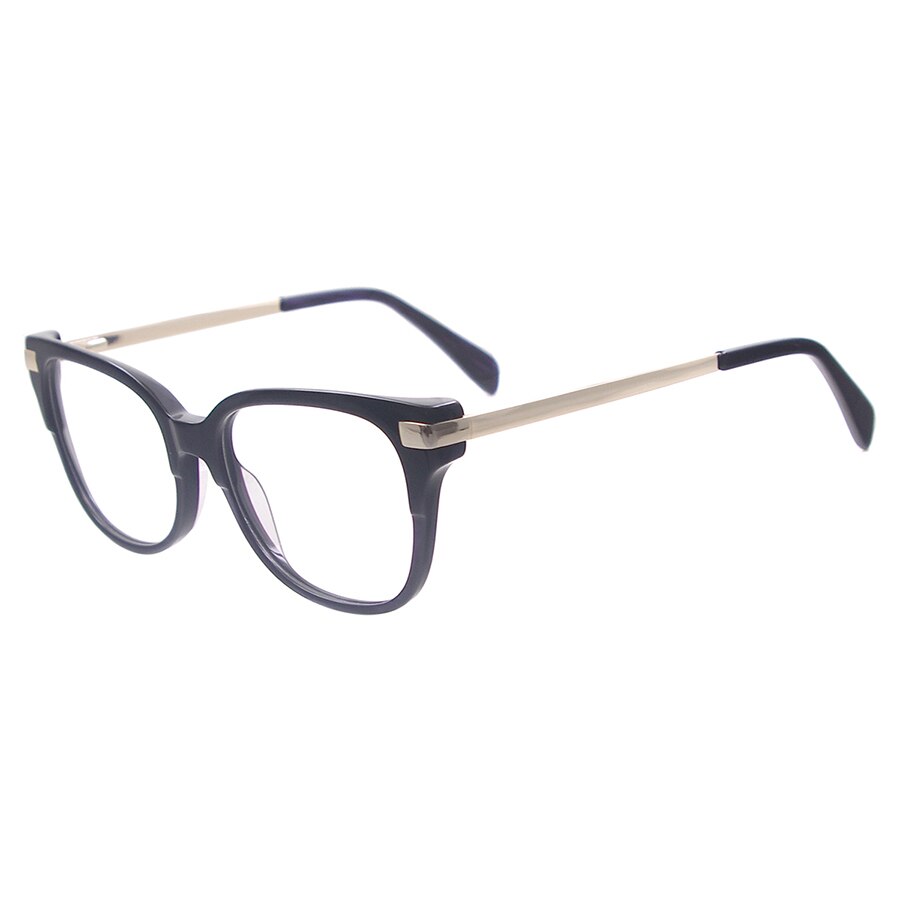 Vrouwen Acetaat Vierkante Recept Brilmonturen Volledige Velg Bril Met Lente Scharnier Voor Multifocale Bijziendheid Lenzen