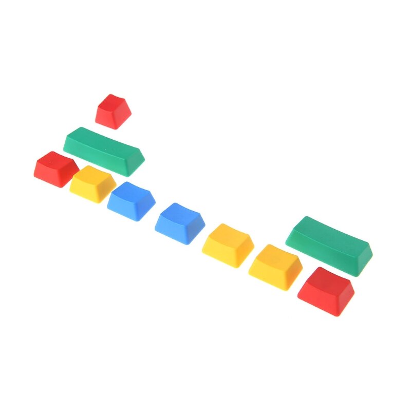 PBT 10 Keys Keycap RGBY Mechanical Keyboard Add-on Kit OEM Cherry Height R91A