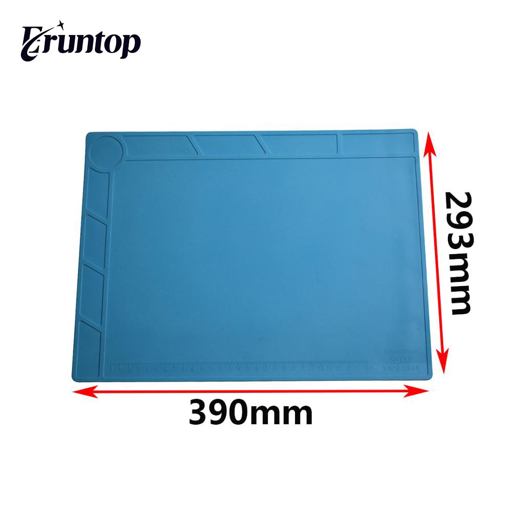 Eruntop ESD Heat Insulation Soldering Working Mat With magnet Silicone insulation pad High temperature resistance welding Mat
