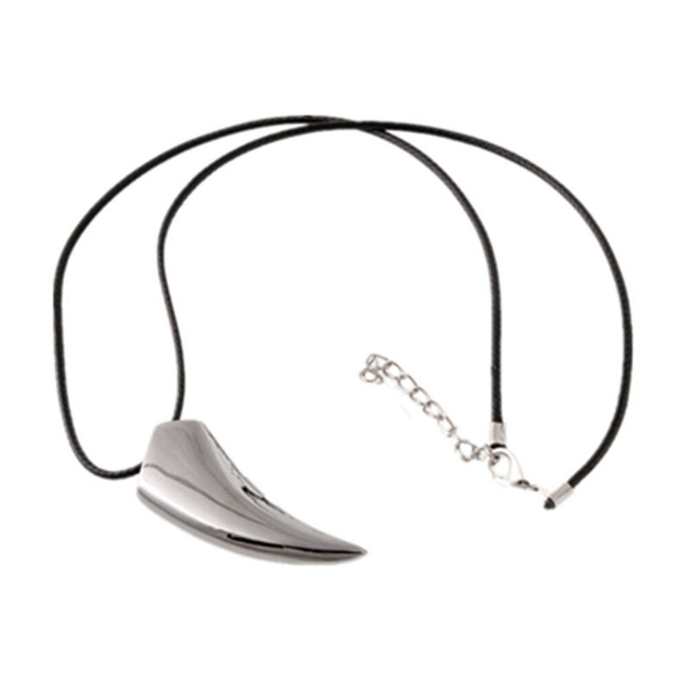 Pendentif dent de loup colliers pour hommes en acier inoxydable de luxe hommes pendentif Animal collier en cuir chaîne pendentif collier