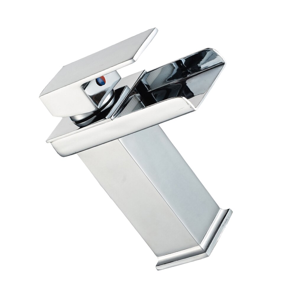 Copper Basin Water Square Sink Waterfall Bathroom Kitchen Basin (with Pipe)