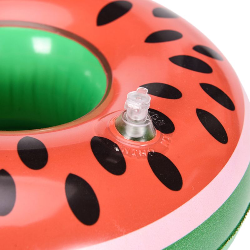 Waterpark Kinderen Speelgoed Watermeloen Bekerhouder Coaster Drijvende Opblaasbare Drink Fles Case Q0KB