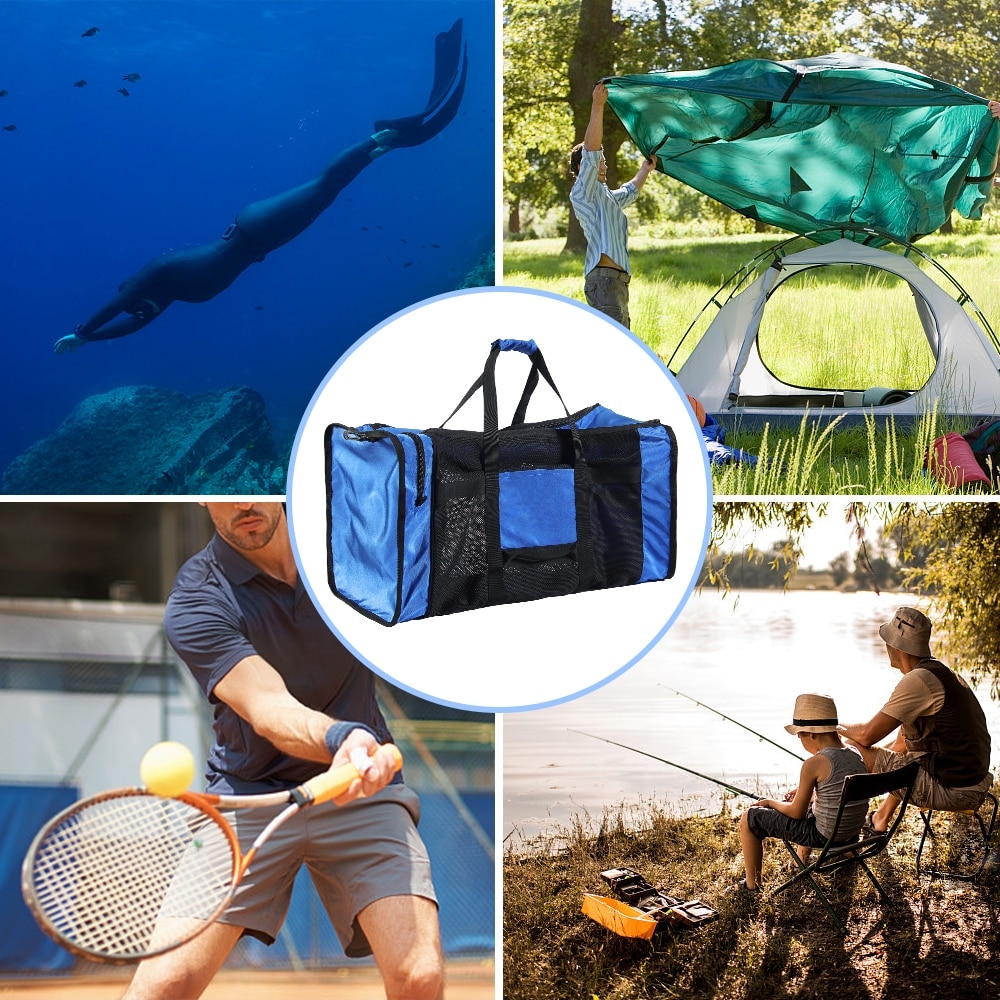 100L Mesh Gear Bag Sports Swimming Boating Camping Kayaking Outdoor Climbing Bag for Scuba Diving Snorkeling Swimming Equipment