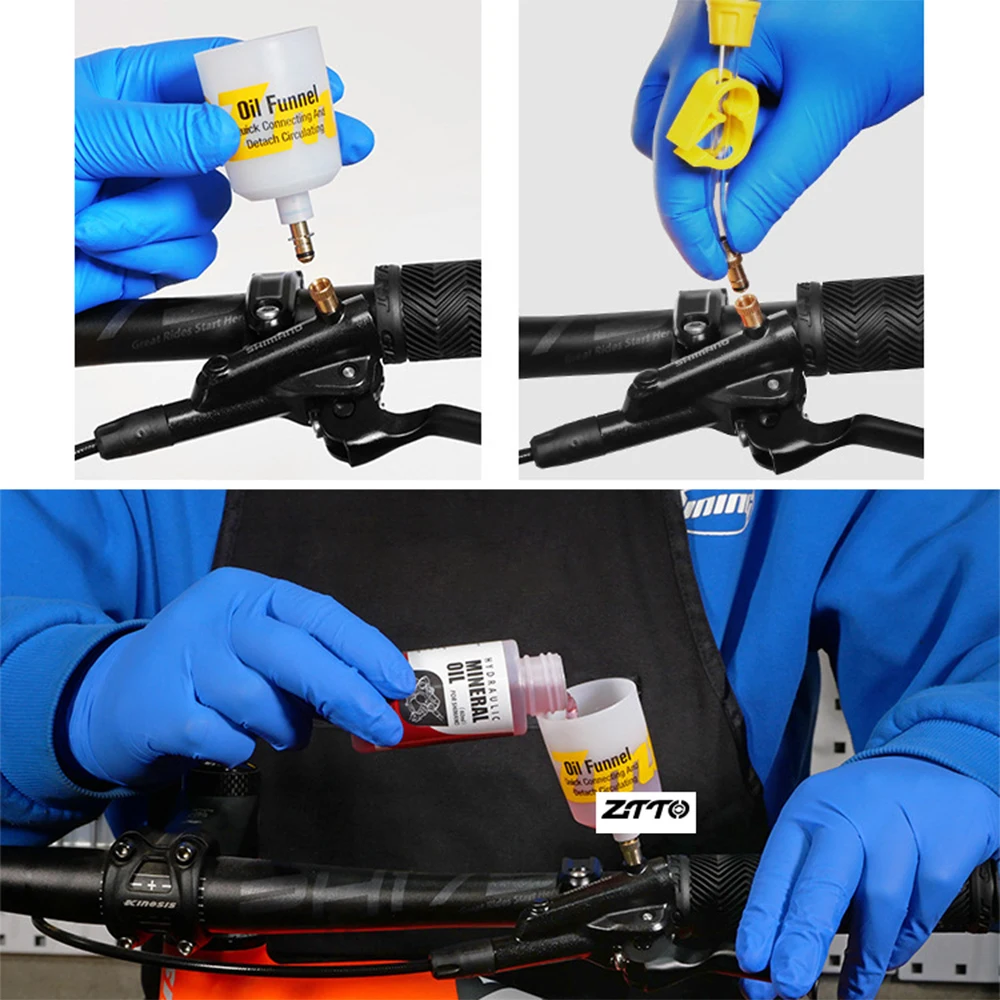 ZTTO Fiets Schijfrem Ontluchtingsset Universele MTB Hydraulische Remolie Tool met Metalen Fittingen Fietsen Onderhoudsapparatuur