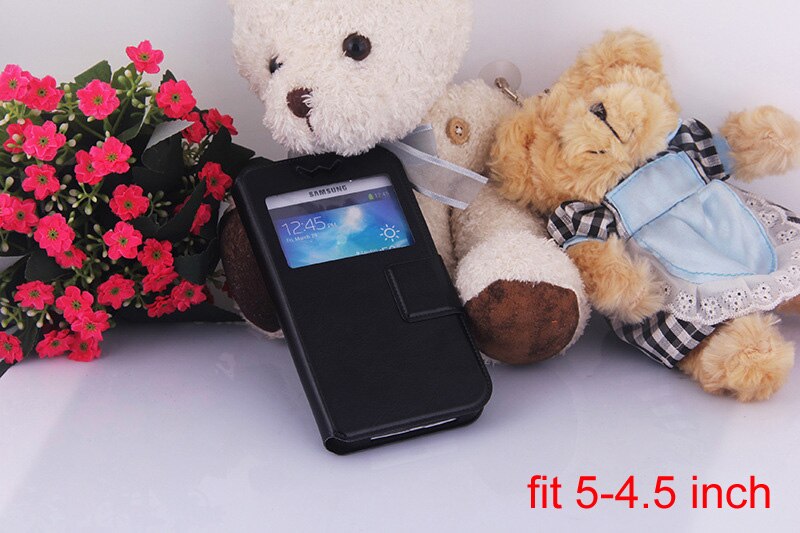 A2 Tpu universal holster pu Leather phone Case For Acer Liquid Z530 Duo Zest Z530 Jade S Z500 E700 Jade Z5 duo S1 Duo cases cove: black5to4point5 inch