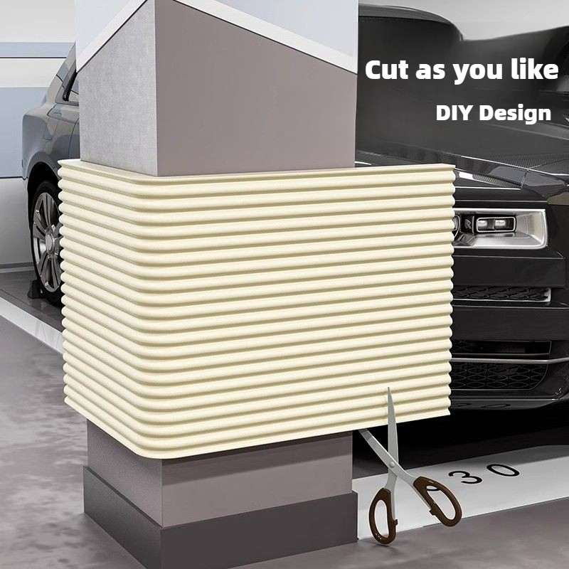 2M/4CM Garage Muurbeschermer Sticker Autodeur Hoekbescherming Spons Pad Anti Kras Veiligheid Parkeren Garage Pijler Bescherm Mat