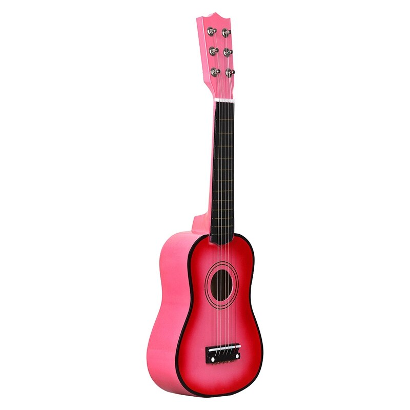 21 Inch Basswood Acoustic Guitar 6 Strings Small Mini Guitar with Guitar Pick Strings for Children Kids Beginner: Default Title