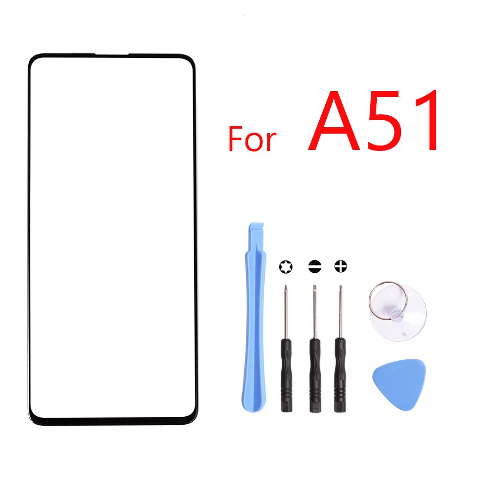 berühren Bildschirm Für Samsung Galaxis A11 A21 A31 A41 A51 A71 berühren Bildschirm Vorderseite Glas Tafel TouchScreen LCD äußere Anzeige objektiv: A51 mit Werkzeug
